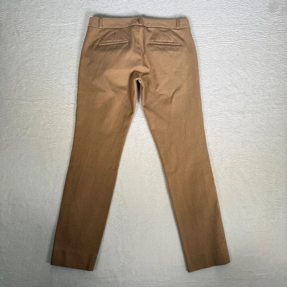 Banana Republic Sloan Tan Camel Slim Fit Mid Rise Ankle‎ Pants Womens Size 2
